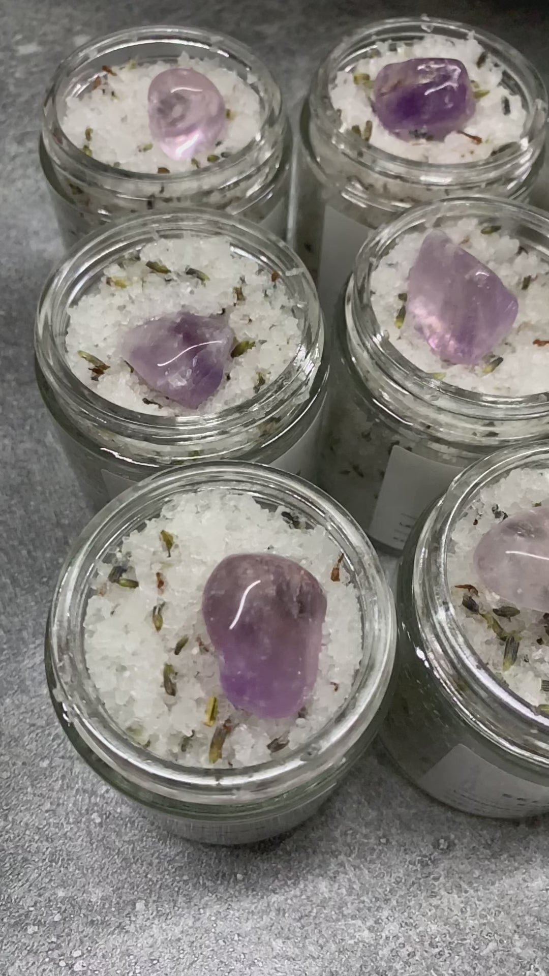 Private Label Lavender Body Scrub w/ Crystal